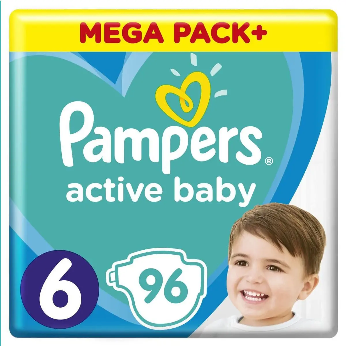 Pampers Active Baby No6, (13-18 kg), 96 τεμάχια