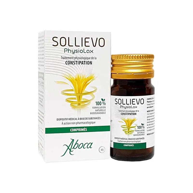 Aboca Sollievo PhysioLax, για δυσκοιλιότητα, 45 δισκία