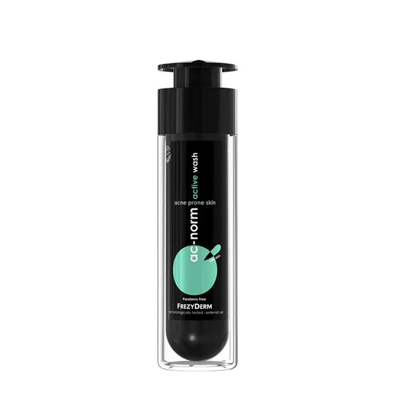 Frezyderm Ac-Norm Active Wash, Άνυδρο καθαριστικό gel το οποίο ενεργοποιείται με το νερό και μετατρέπεται σε γαλάκτωμα, 50ml