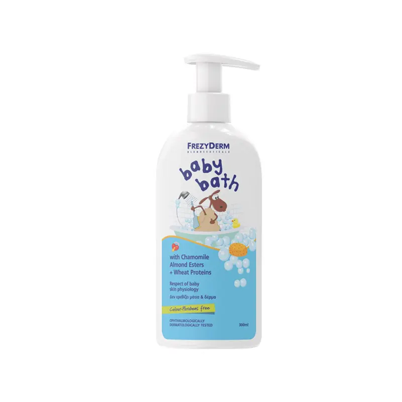 Frezyderm Baby Bath, Απαλό Βρεφικό Αφρόλουτρο για το καθημερινό μπάνιο, 300ml