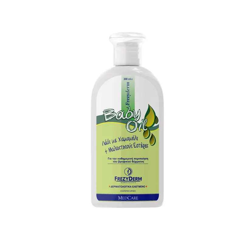Frezyderm Baby Oil, Ελαφριά Αρωματισμένο Μαλακτικό Λάδι, 200ml