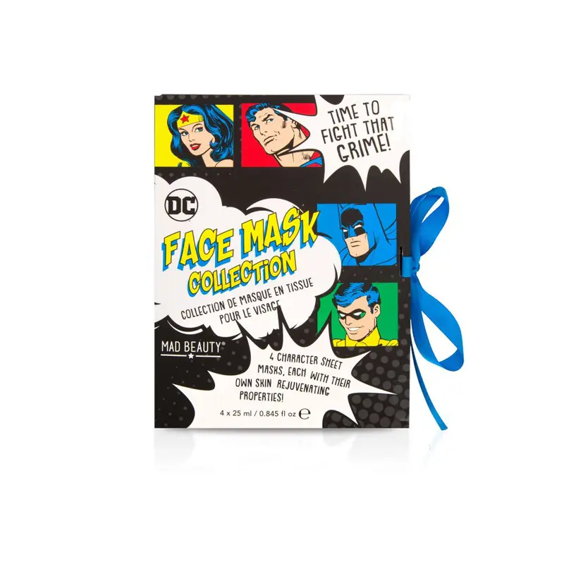 Mad Beauty Face Mask DC Booklet, 4 τεμάχια