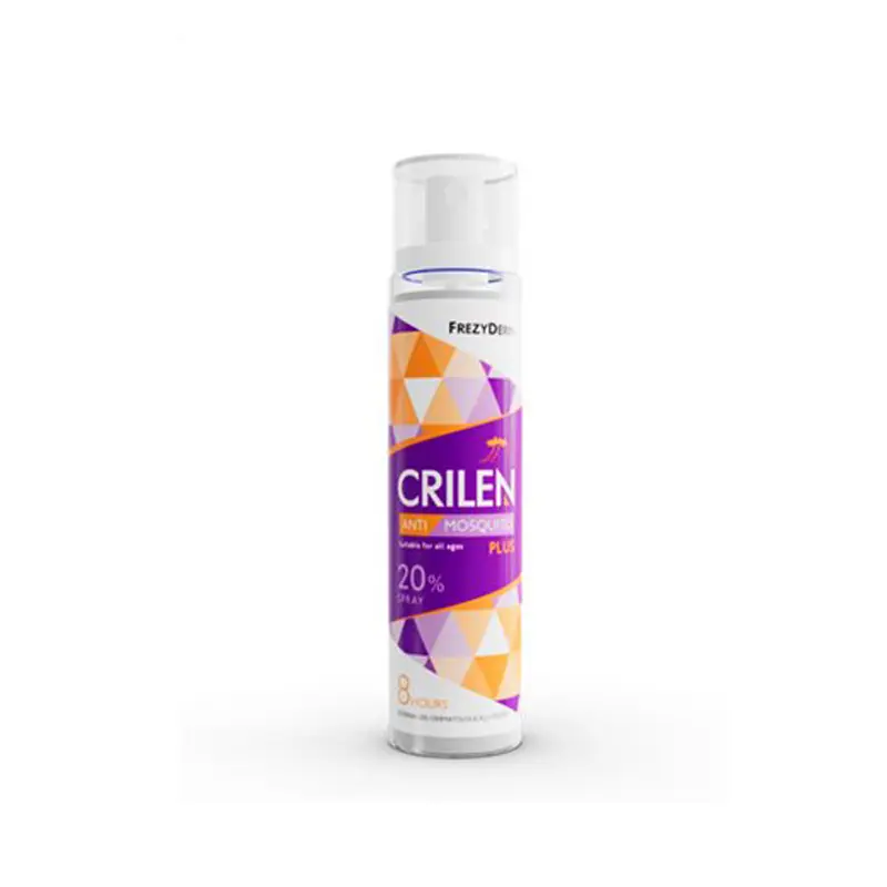 Crilen Anti-Mosquito Plus 20%, Spray που απωθεί αποτελεσματικά τα κουνούπια και το κουνούπι τίγρης, 100ml