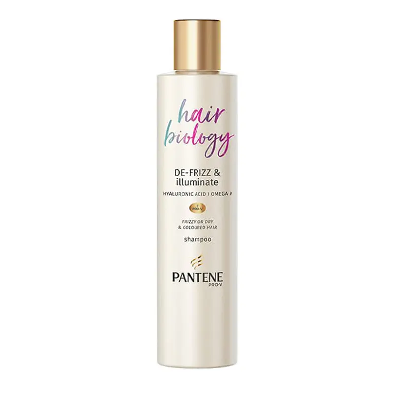 Pantene HairBio De-Frizz & Illuminate Shampoo, 250ml