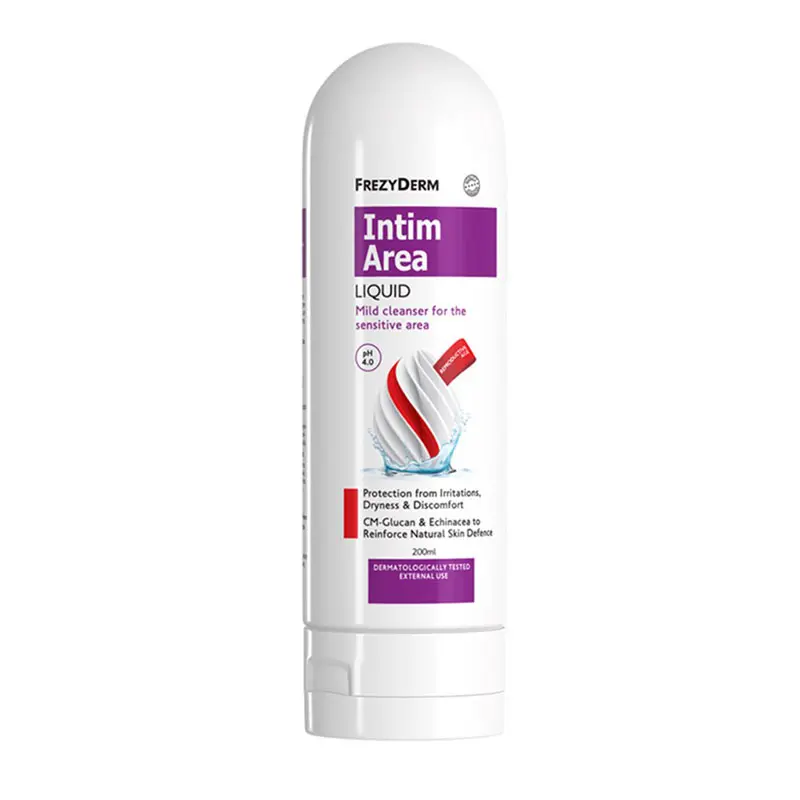 Frezyderm Intim Area Liquid, Υγρό Καθαριστικό Ευαίσθητης Περιοχής, 200ml