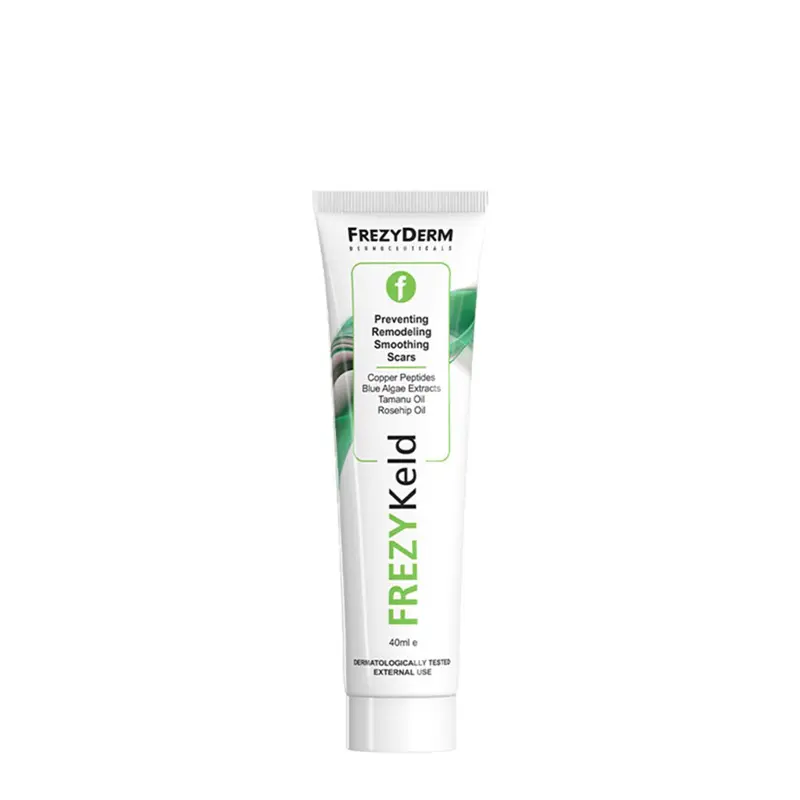 Frezyderm Frezykeld Cream, Κρέμα πρόληψης σχηματισμού ουλών από τραυματισμό, εγχείρηση, έγκαυμα, ακμή και σμίκρυνση ουλών,  40ml