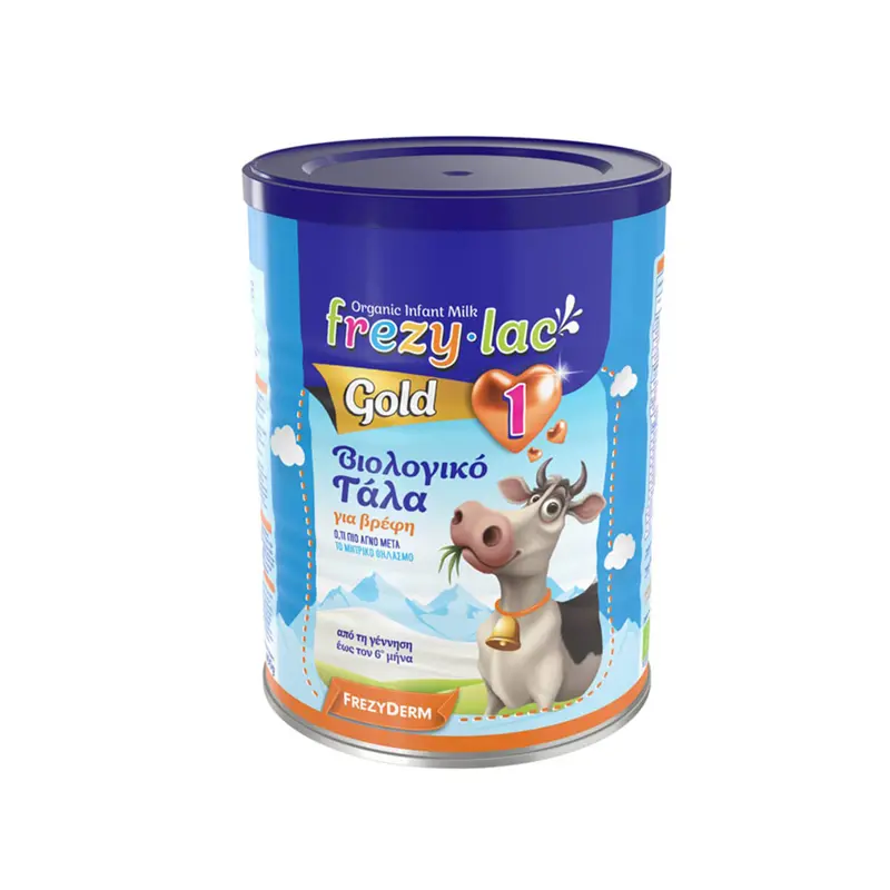 Frezylac Gold 1, Βιολογικό αγελαδινό γάλα για βρέφη από τη γέννηση έως τον 6° μήνα, 400gr