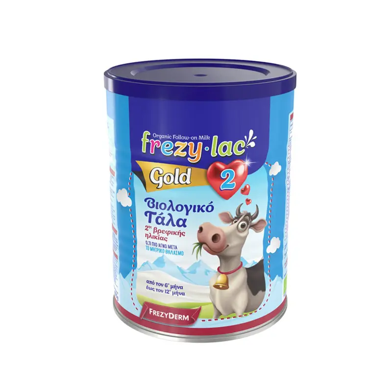 Frezylac Gold 2, Βιολογικό Αγελαδινό Γάλα για βρέφη από τον 6ο έως τον 12ο μήνα, 400gr