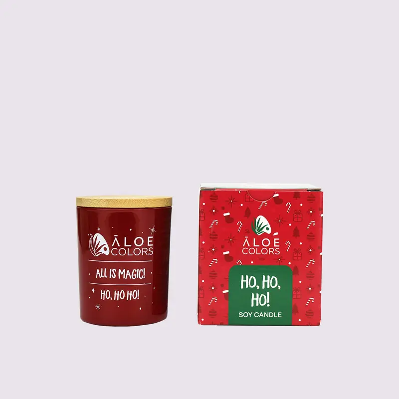 Aloe Colors Christmas Ho Ho Ho Scented Soy Candle, 150gr