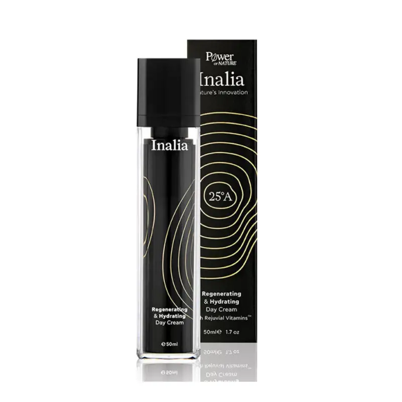Inalia Regenetating & Hydrating Day Cream, Αναζωογωνητική Κρέμα Ημέρας, 50ml