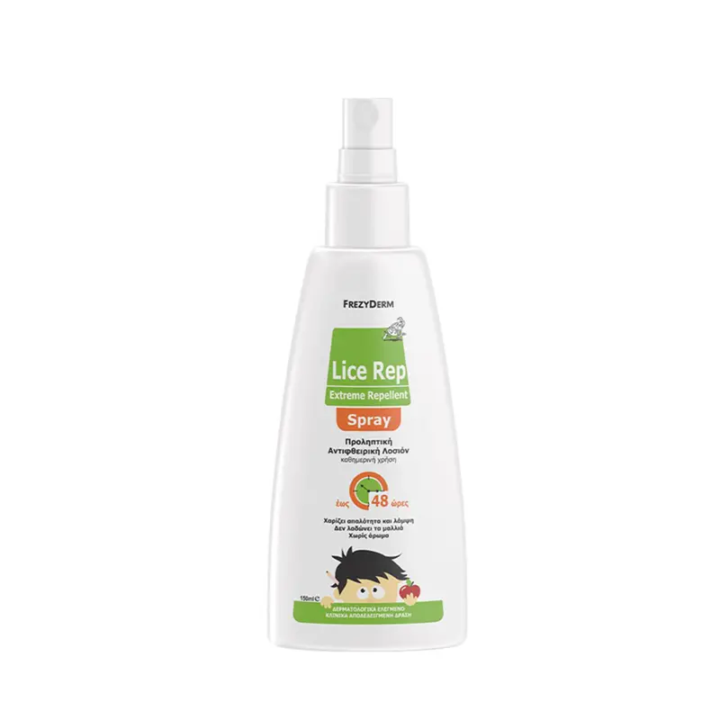 Frezyderm Lice Rep Spray Extreme, Προληπτική Αντιφθειρική Λοσιόν για καθημερινή χρήση, 150ml