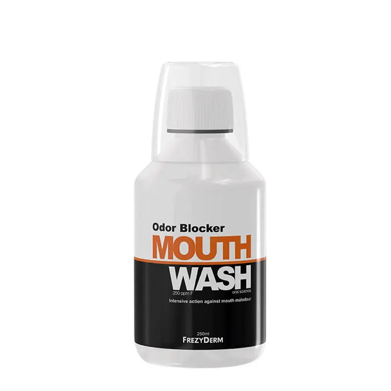 Frezyderm Oral Odor Blocker Mouthwash, Στοματικό διάλυμα κατά της στοματικής κακοσμίας και της δυσάρεστης αναπνοής, 250ml