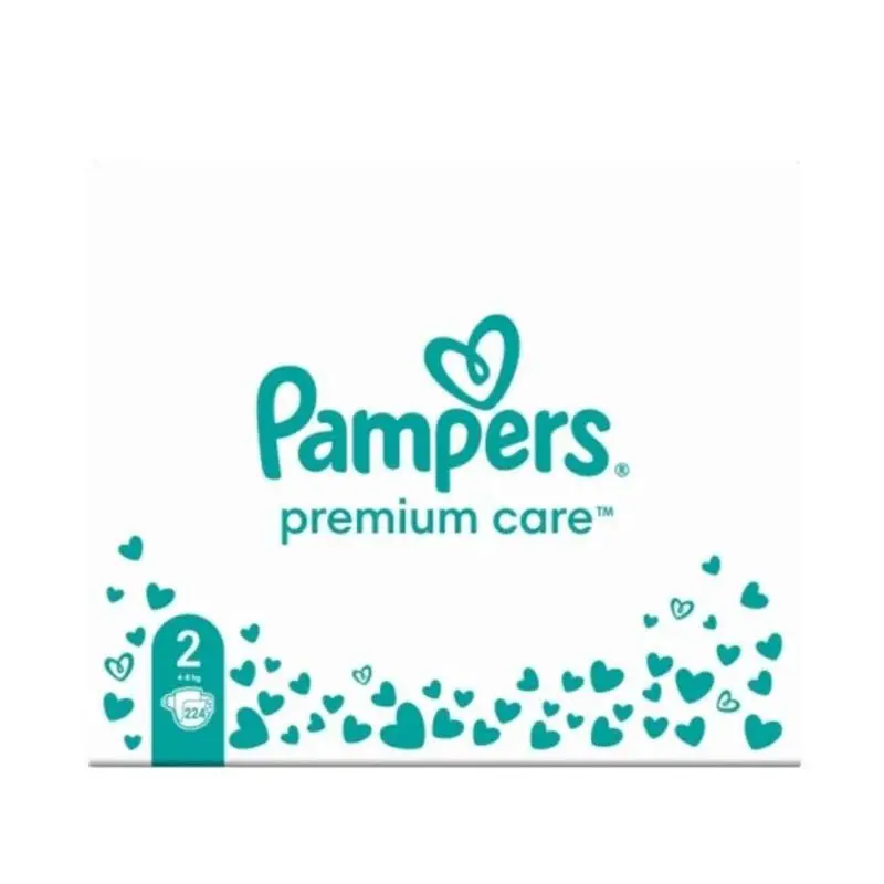 Pampers Premium Care No2, (4-8 kg), 224 τεμάχια