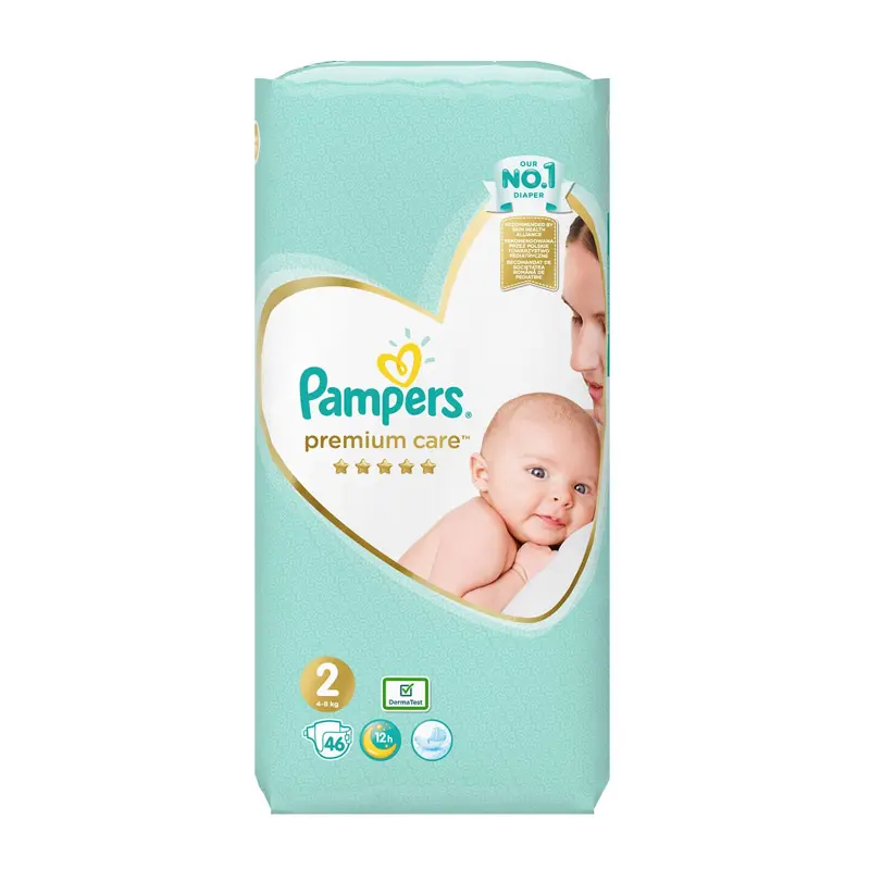 Pampers Premium Care No2, (4-8kg), 46 τεμάχια