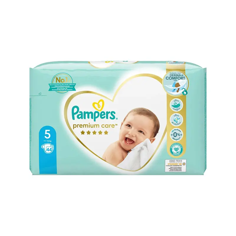 Pampers Premium Care No5, (11-16kg),  44 τεμάχια