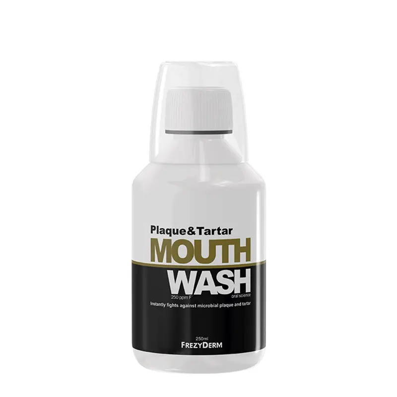 Frezyderm Oral Plaque & Tartar Mouthwash, Στοματικό διάλυμα για την καθημερινή φροντίδα των δοντιών και των ούλων, 250ml