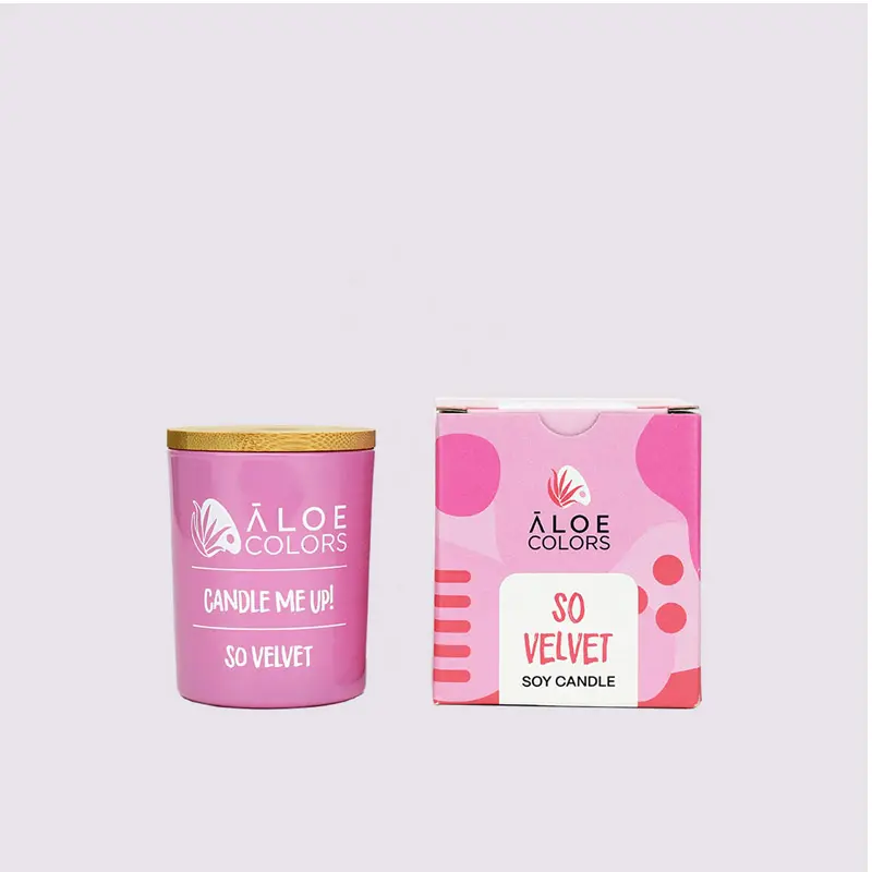 Aloe Colors So Velvet Scented Soy Candle, 150gr