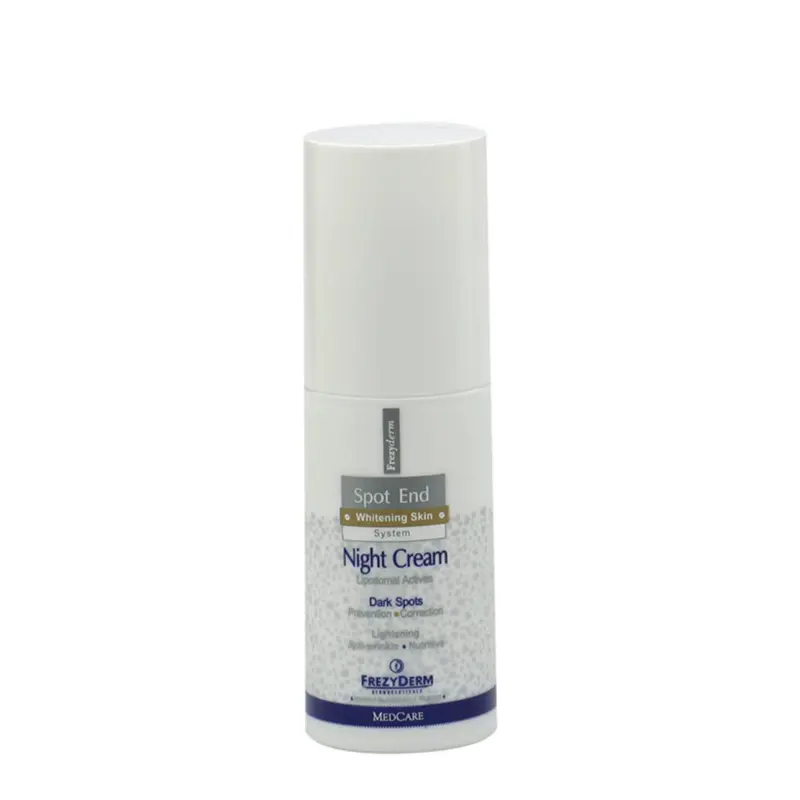 Frezyderm Spot End Night Cream, Λευκαντική κρέμα νύκτας προσώπου και λαιμού με αντιγηραντική δράση, 50ml