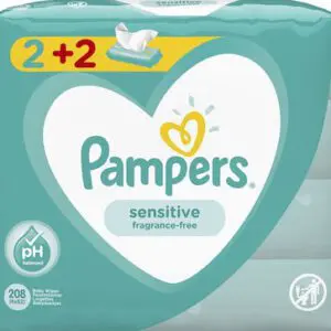 Pampers Wipes Sensitive 4x52 τεμάχια