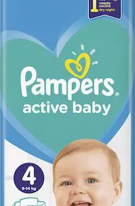Pampers Active Baby No4, (9-14 kg) ,58 τεμάχια