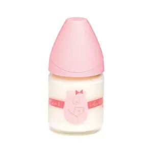 Suavinex Μπιμπερό Γυάλινο 120ml Pink