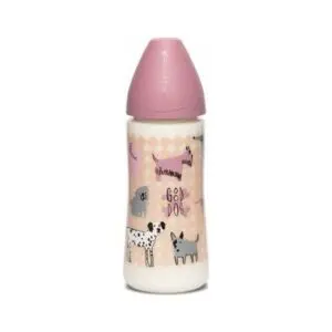 Suavinex Μπιμπερό Πλαστικό 360ml Dog Pink