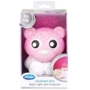 Playgro Goodnight Bear Night Light & Projector, Pink