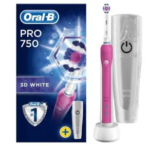 Oral-B Pro 750 Pink Ηλεκτρική Οδοντόβουρτσα & ΔΩΡΟ Θήκη Ταξιδίου