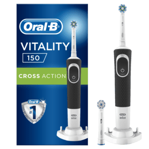 Oral-B Vitality Cross Action Black, Ηλεκτρική Οδοντόβουρτσα, 1 τεμάχιο