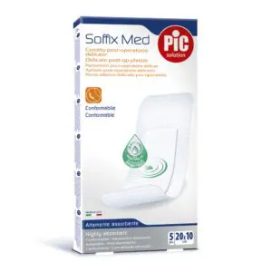 Pic Solution Soffix Αυτοκόλλητη Γάζα, 10cmx20cm, 5 τεμάχια