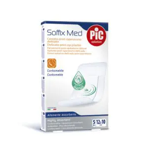 Pic Solution Soffix Αυτοκόλλητη Γάζα, 10cmx12cm, 5 τεμάχια