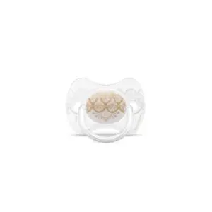Suavinex Haute Couture Πιπίλα, θηλή Σιλικόνης, 4-18 μηνών, Λευκό