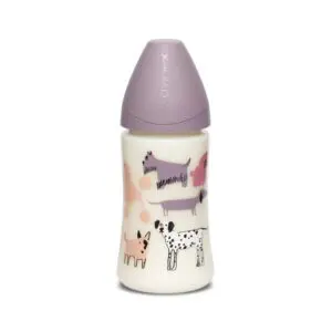 Suavinex Μπιμπερό Πλαστικό 270ml Dog Lila