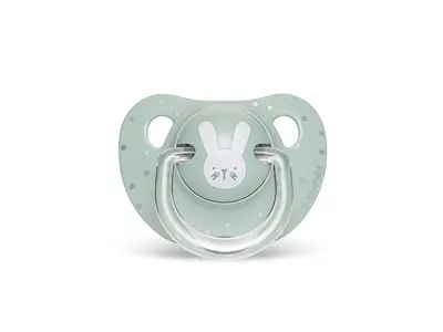 Suavinex Rabbit Πιπίλα, θηλή Σιλικόνης, 0-6 μηνών, Green
