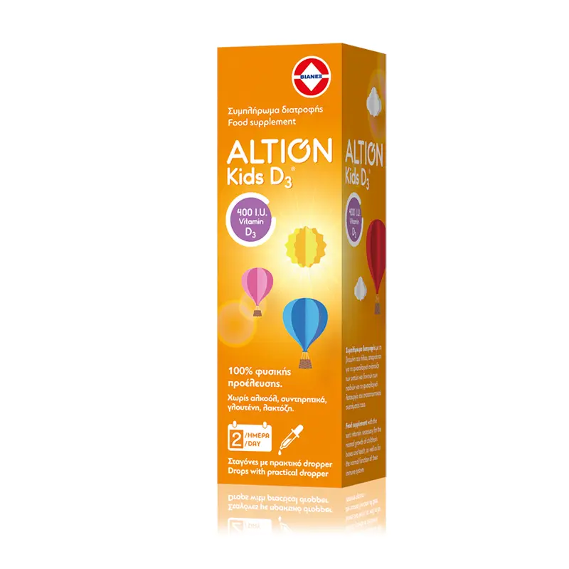 ALTION Kids D3 Drops, 400iu, 20ml