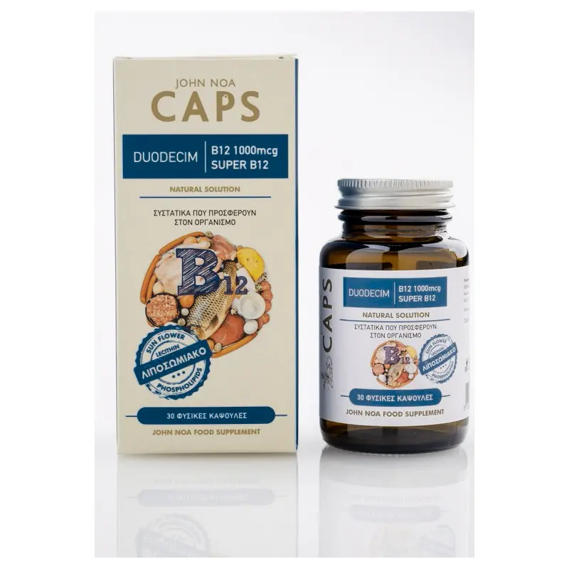 John Noa Caps DUODECIM B12 1000mcg SUPER B12, 30 caps