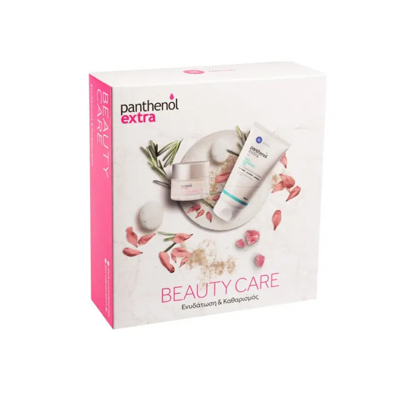 Panthenol Extra Beauty Care Ενυδάτωση & Καθαρισμός, Day Cream, 50ml & Face Cleansing Gel, 150ml