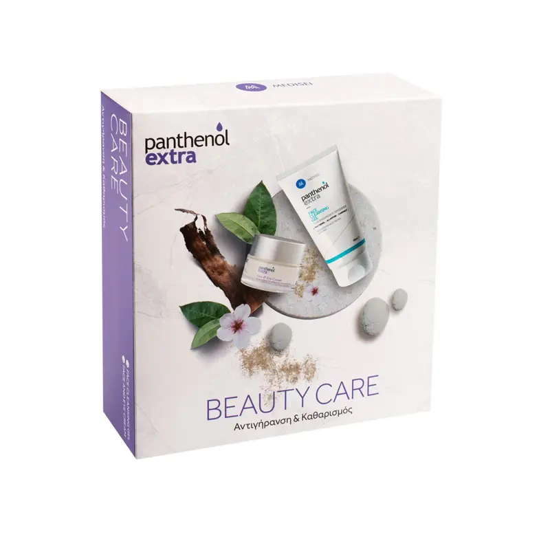 Panthenol Extra Beauty Care Αντιγήρανση & Καθαρισμός, Face & Eye Cream, 50ml & Face Cleansing Gel, 150ml