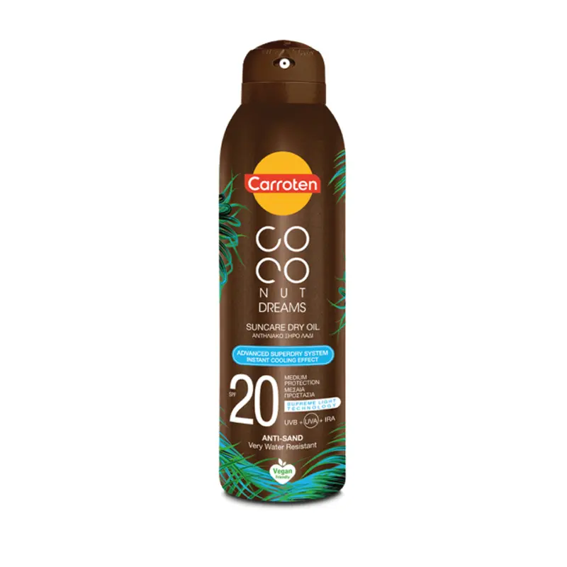 Carroten Αντηλιακό Ξηρό Λάδι Anti Sand spf20, 150ml