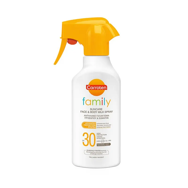 Carroten Family Αντηλιακό Γαλάκτωμα Spray spf30, 300ml