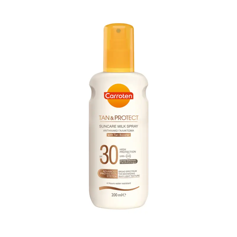 Carroten Αντηλιακό Γαλάκτωμα Spray Magic Tan & Protect spf30, 200ml