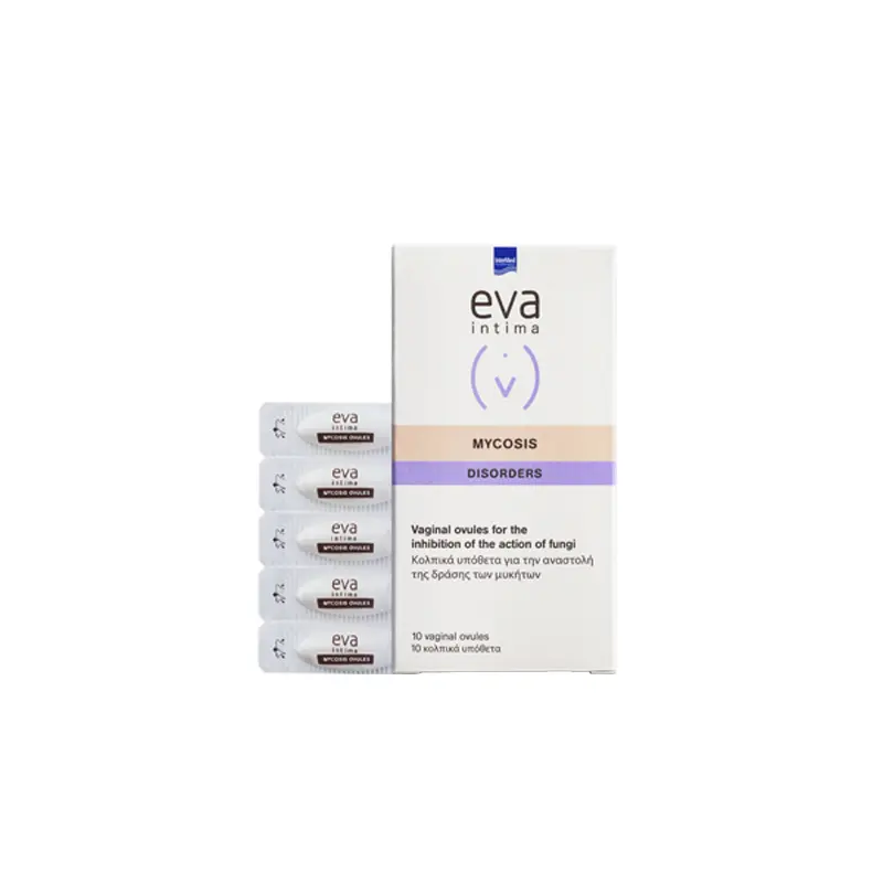 Eva Intima Mycosis Ovules, 10 κολπικά υπόθετα για την αναστολή της δράσης των μυκήτων