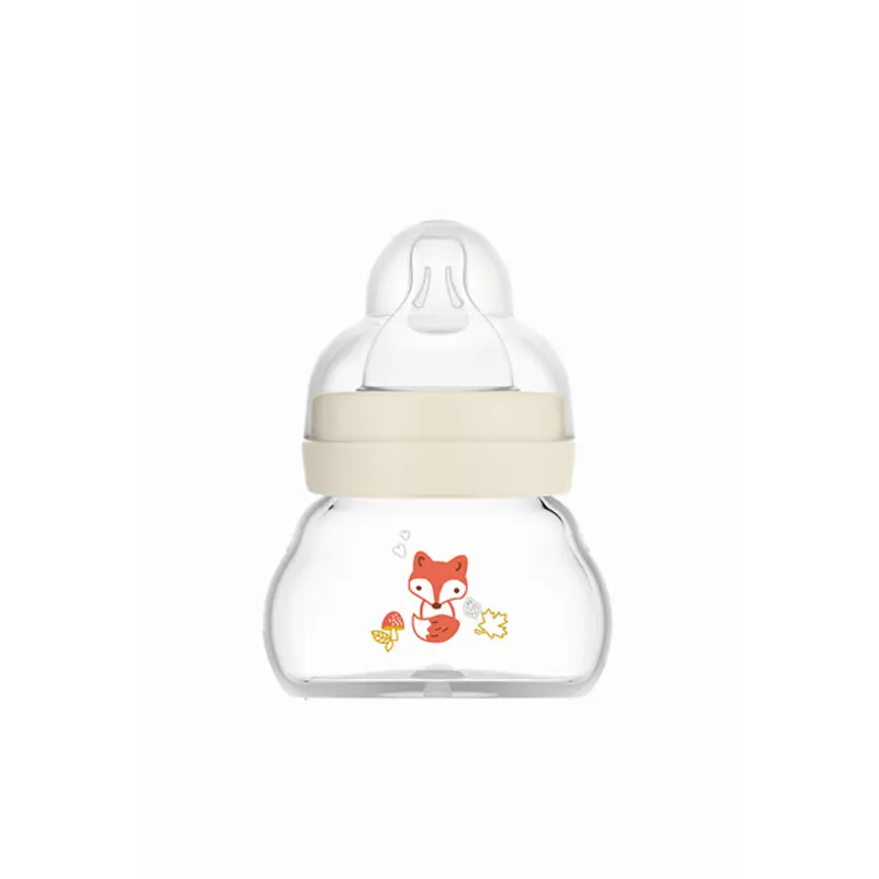Mam Μπιμπερό Γυάλινο Feel Good 90ml, 0+ μηνών, Μπεζ