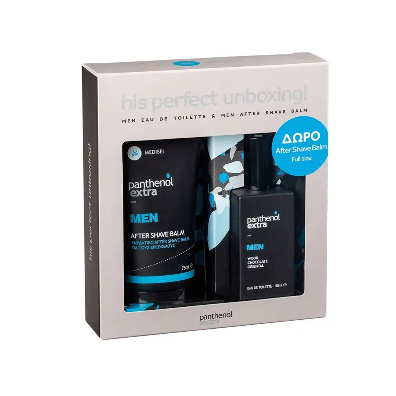 Panthenol Extra His Perfect Unboxing (Men Eau de Toilette, 50ml & Men After Shave Balm, 75ml)