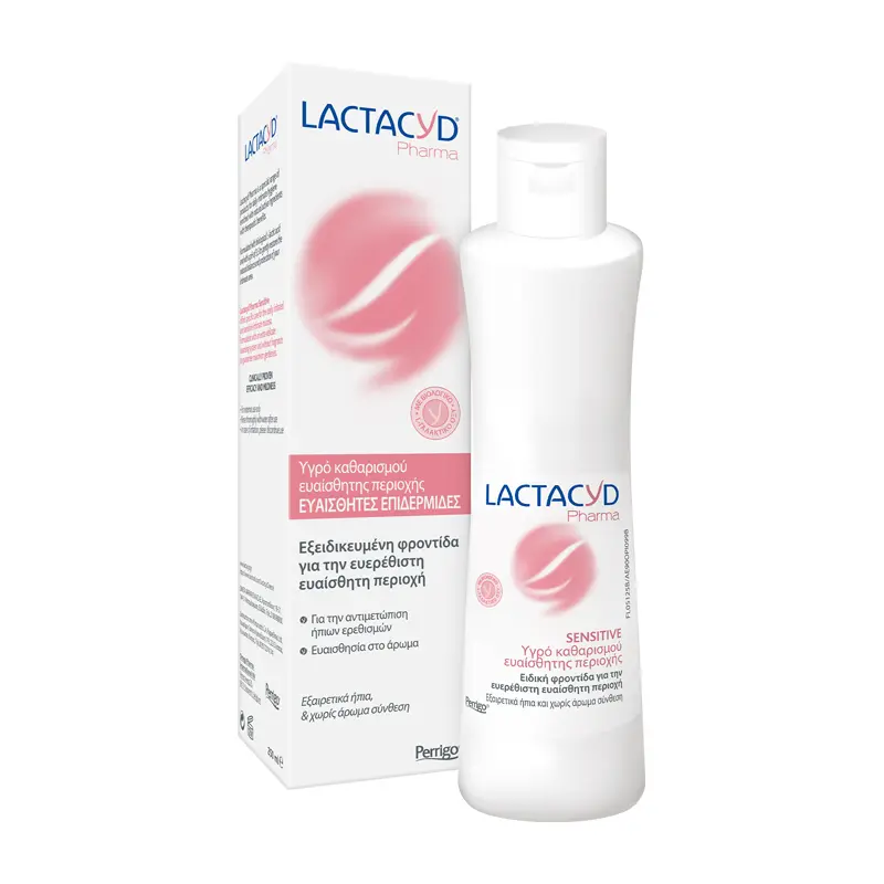 Lactacyd Pharma Sensitive, για την ευερέθιστη ευαίσθητη περιοχή, 250ml