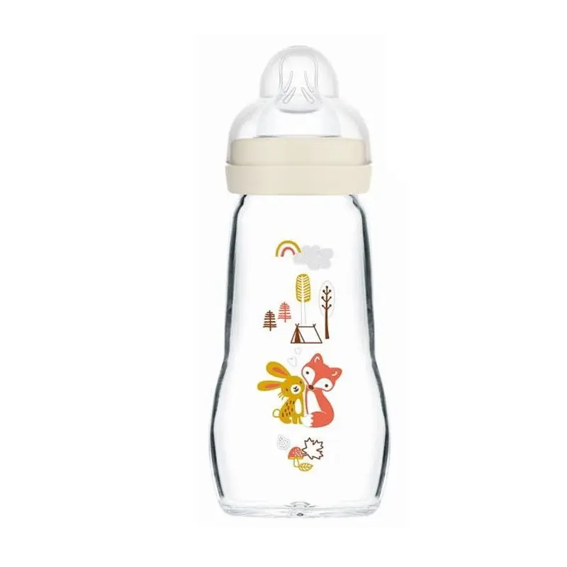 MAM Μπιμπερό Γυάλινο Feel Good, 2+ μηνών, 260ml