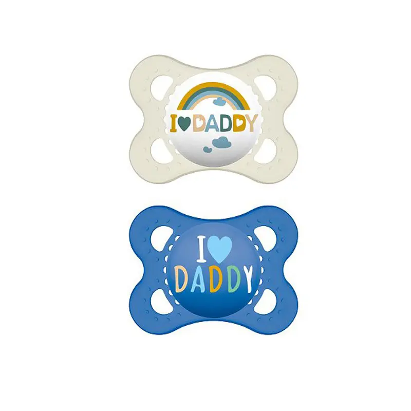 MAM Πιπίλα Love Mummy & Daddy Σιλικόνης, 2-6 μηνών, 2 τεμάχια