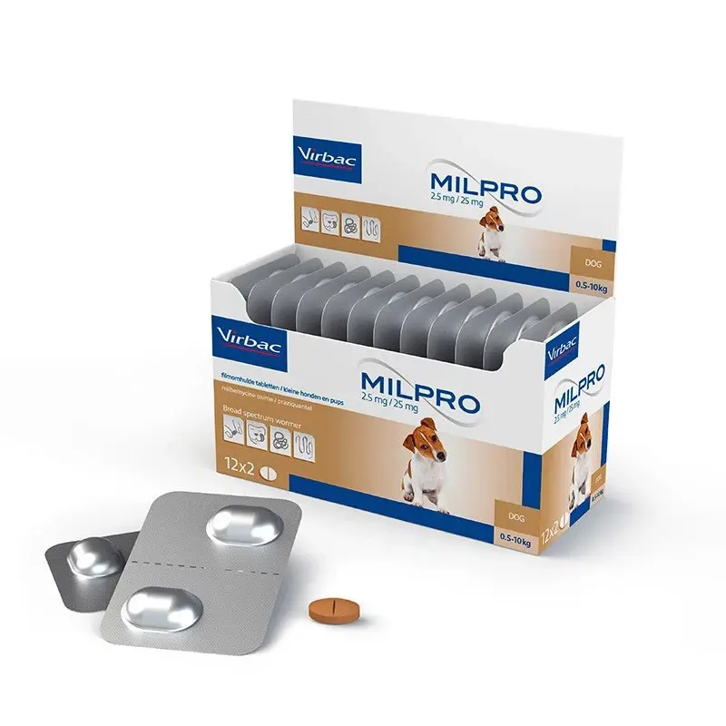 Milpro 2,5mg Χάπι για το Σκουλήκι στην Καρδιά, 1 δισκίο