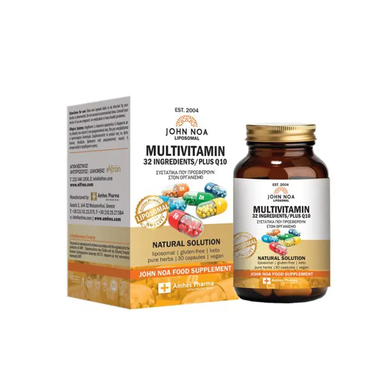 John Noa Caps MULTIVITAMIN 32 Ingredients plus Q10, 30 caps