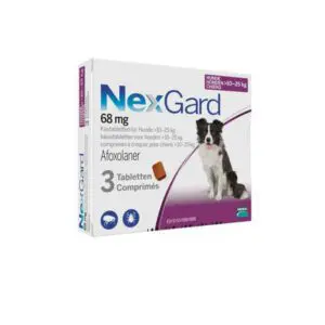 Nexgard 68mg Αντιπαρασιτικά Δισκία για Σκύλους 10-25Kg, 1 δισκίο